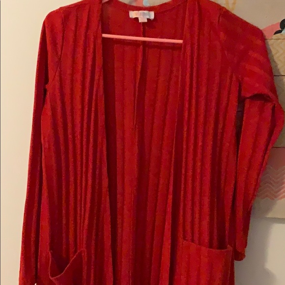 Bright Red LuLaRoe Sarah - Picture 2 of 3
